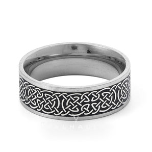 Nordic Celtic Knot Stainless Steel Viking Ring