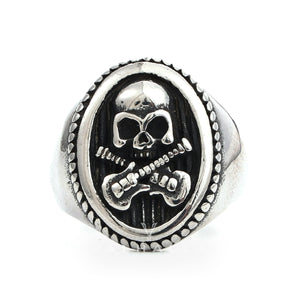 Guitar Skull Stainless Steel Ring