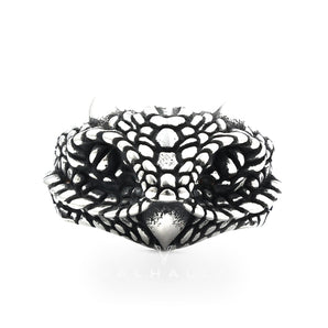 Vintage Cerastes Stainless Steel Animal Ring