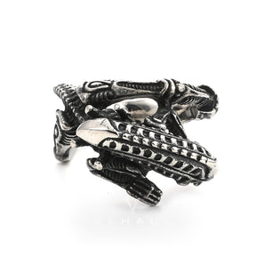 Punk Alien Stainless Steel Predator Ring