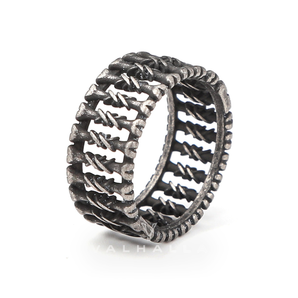 Skull Bone Stainless Steel Band Ring