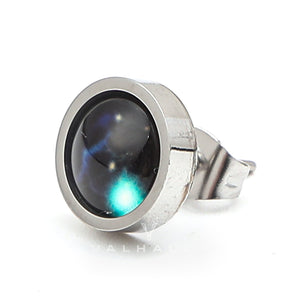 12 Constellation Zodiac Stainless Steel Luminous Stud Earrings