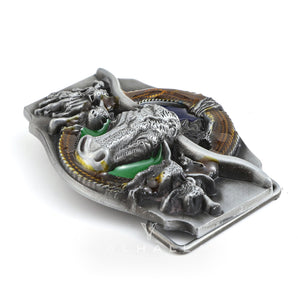 Cowboy Bull Zinc Alloy Belt Buckle