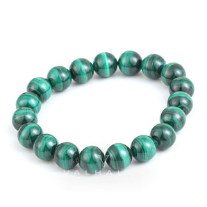 Vintage Malachite Beads Adjustable Bracelet