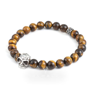 Skull Stainless Steel Beads Bracelet