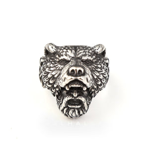 Bear Warrior Viking Ring Stainless Steel