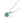Evil Eye Stainless Steel Skull Pendant & Chain