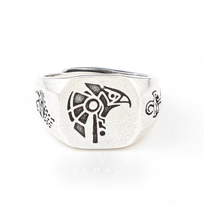 Horus And Anubis Egyptian Ring