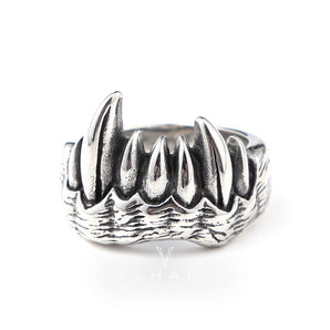 Vampire Teeth Stainless Steel Ring