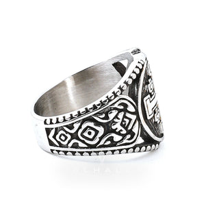 Jerusalem Cross Stainless Steel Religion Ring