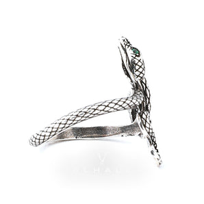 Covetous Silver Serpent Sterling Silver Ring