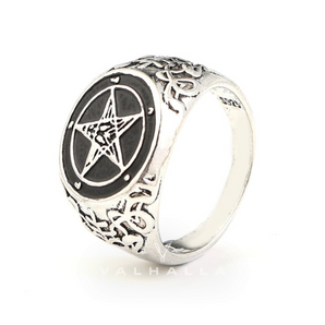 Sigil of Baphomet Stainless Steel Satan Ring