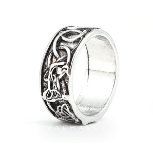 Fenris-wolf Sterling Silver Viking Ring