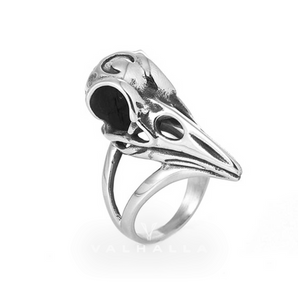 Raven Beak Skull Stainless Steel Ring