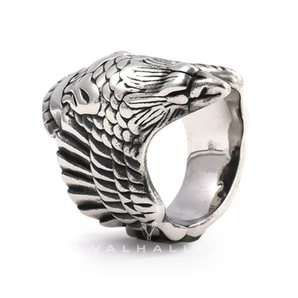 Crow 316L Stainless Steel Beast Ring