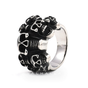 Halloween Specter Skull Stainless Steel Ring