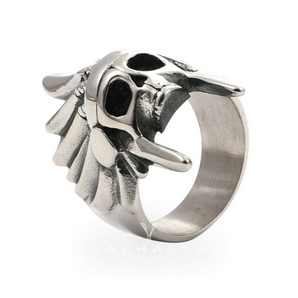 Tribal Chief Stainless Steel Skull Ring