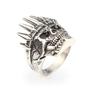 Nobility King Crown Stainless Steel Skull Ring