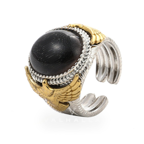 Eagle Agate Sterling Silver Ring