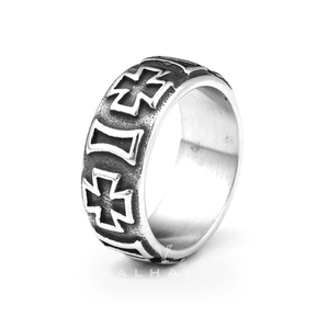 Iron Cross Stainless Steel Ring