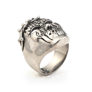 Joey Mask Stainless Steel Slipknot Ring