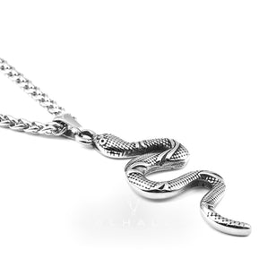 Snake Design Stainless Steel Animal Pendant