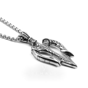 Trident Stainless Steel Marine Pendant