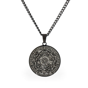 Seal of The Seven Archangels Stainless Steel Necklace