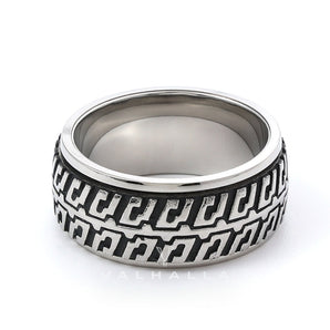 Tire Stainless Steel Biker Spinner Ring