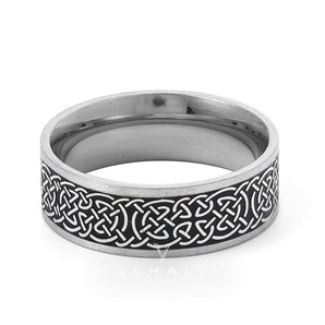 Nordic Celtic Knot Stainless Steel Viking Ring