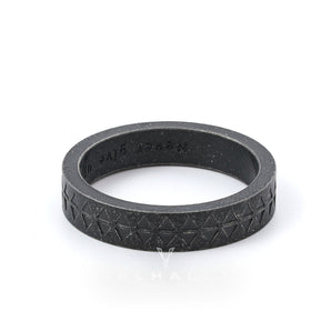 Sawtooth Pattern Stainless Steel Ring