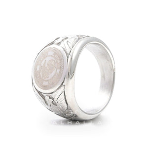 Eagle Globe Stainless Steel Marine Ring