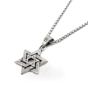 Star of David Stainless Steel Pendant