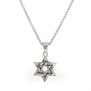 Star of David Stainless Steel Pendant