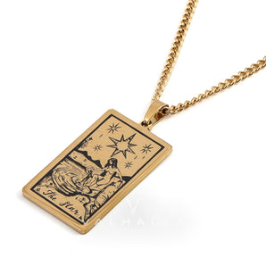 The Star Major Arcana Tarot Stainless Steel Necklace