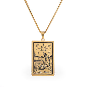 The Star Major Arcana Tarot Stainless Steel Necklace