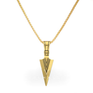 Vintage Arrowhead Stainless Steel Pendant