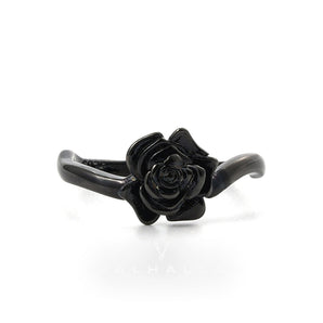 Dark Rose Sterling Silver Ring