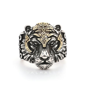 Majestic Tiger Head Ring