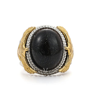 Eagle Agate Sterling Silver Ring