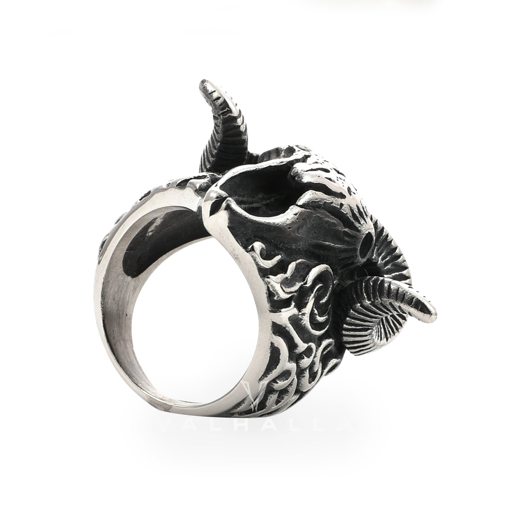 Devil Doc Ring The Devil Satan Stainless Steel Skull Ring – valhallavip