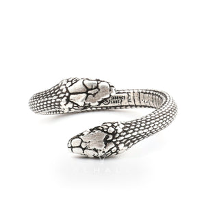 Ouroboros Snake Sterling Silver Ring