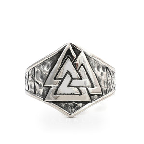 Mysterious Valknut Symbol Stainless Steel Ring