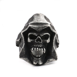 Gothic The Death Skull Stainless Steel Ring