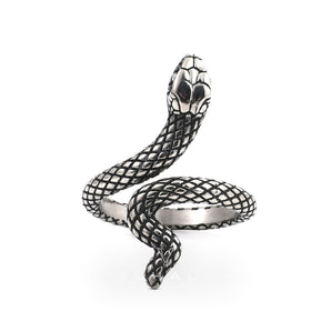 Ferocious Snake Stainless Steel Animal Ring