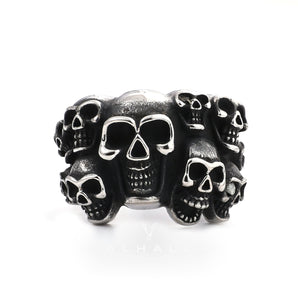 Halloween Specter Skull Stainless Steel Ring