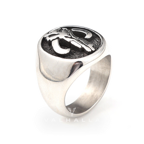 Mandalorian Symbol Stainless Steel Skull Ring