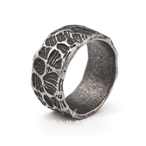 Vintage Runes Stainless Steel Viking Ring