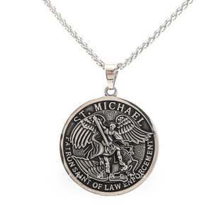 St. Michael Stainless Steel Pendant