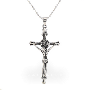 Jesus’ Suffering Stainless Steel Pendant & Chain